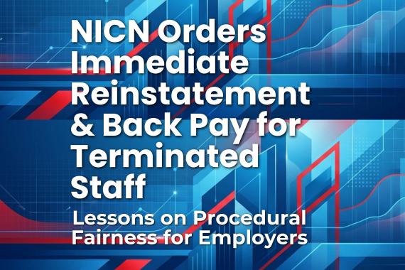 & Back Pay for Terminated Staff